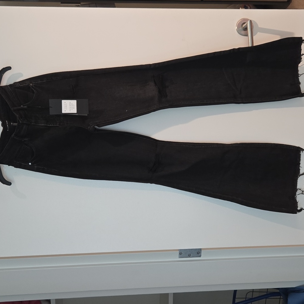 Risen Black Denim Jeans